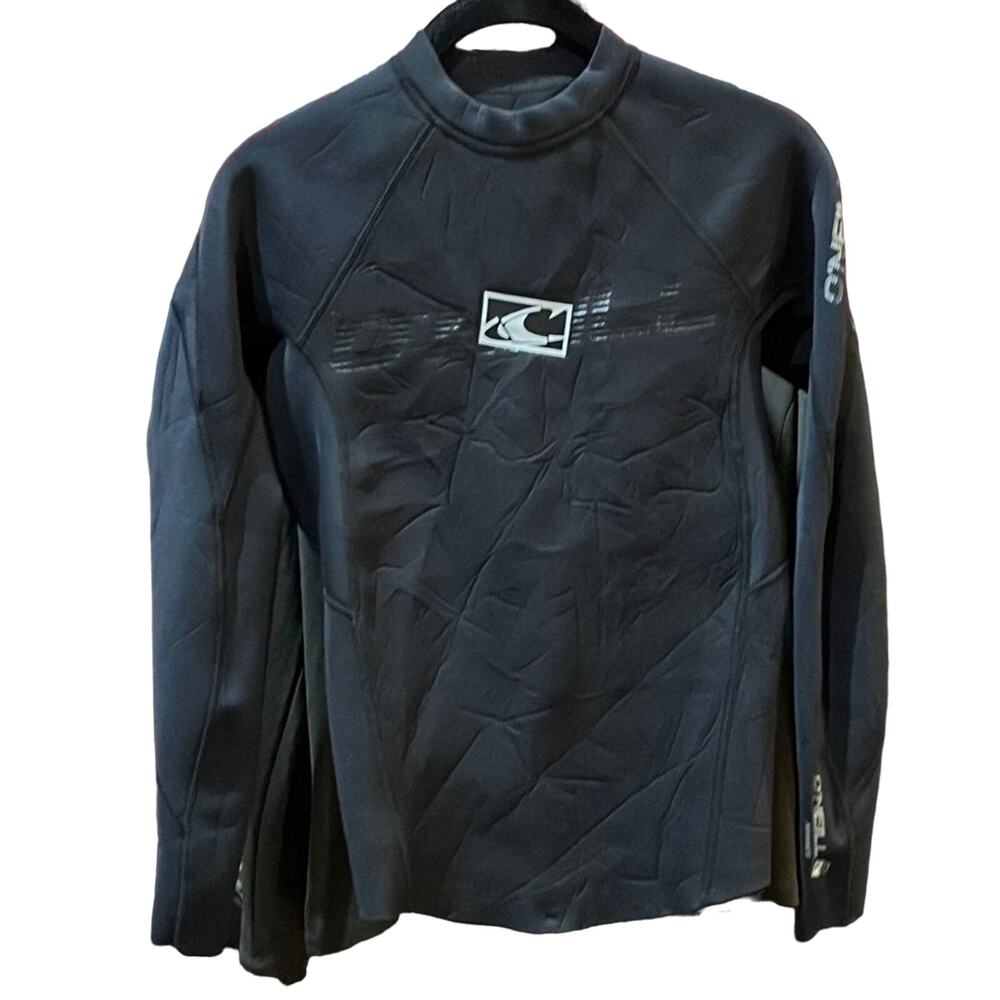 O'Neill Wetsuits Hammer 2/1mm Long Sleeve Crew, Men’s Black Sz Medium